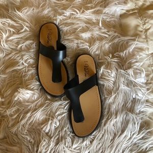 Beautiful black slippers